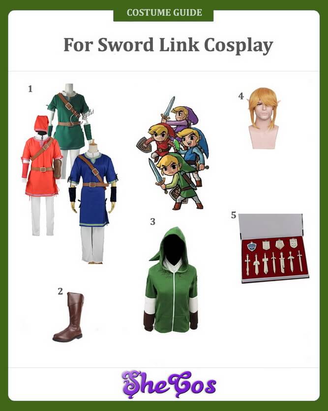 four sword link cosplay guide