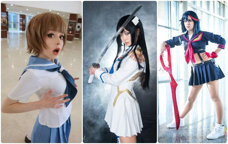 Ryuko, Satsuki and Mako are popular characters for people to cosplay from K...