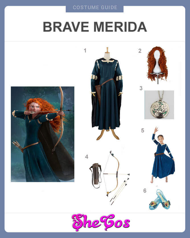 merida dress up costume