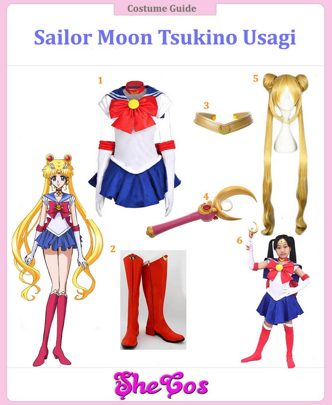 Dress Up as Tsukino Usagi of Sailor Moon Cosplay