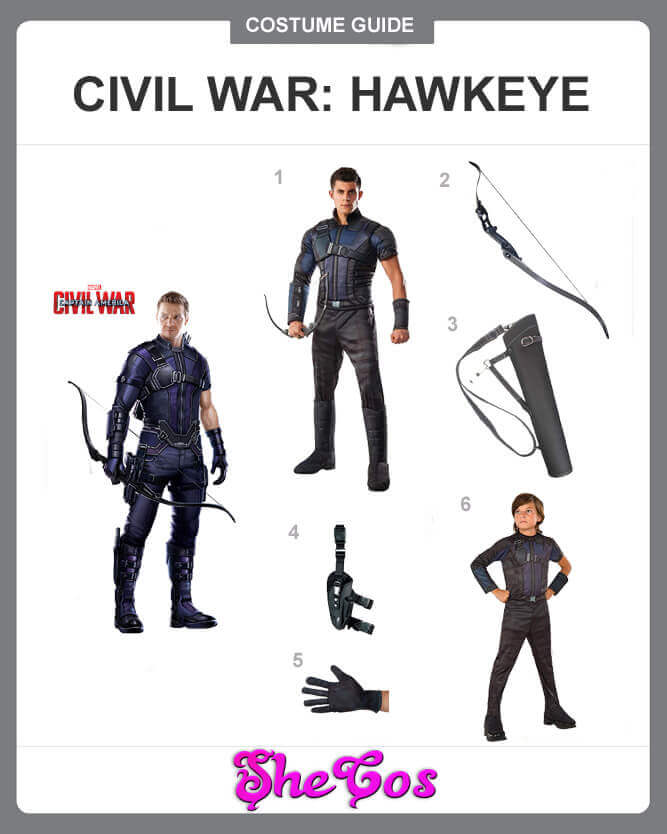 captain america civil war hawkeye costume guide