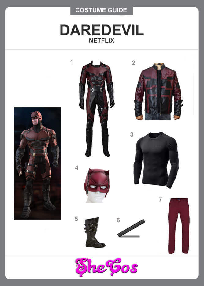 daredevil netflix costume guide