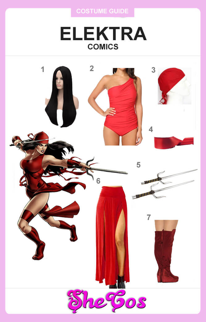 marvel elektra cosplay guide