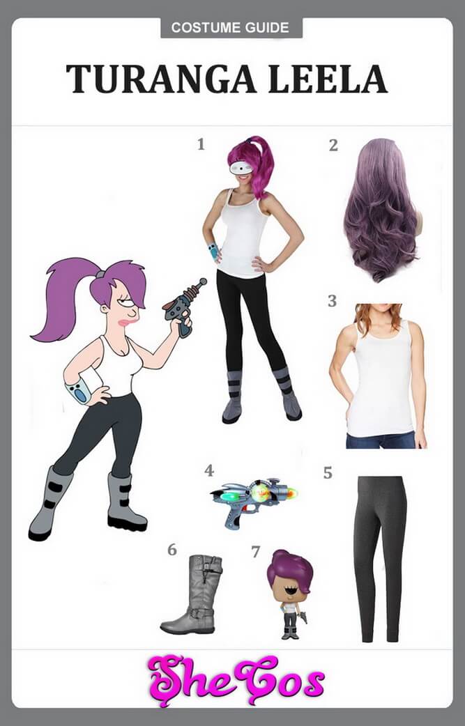 futurama leela costume guide