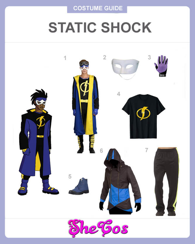 static shock costume guide