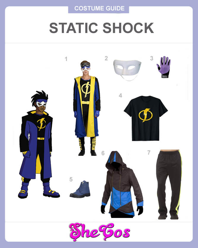 static shock costume guide static shock costume guide