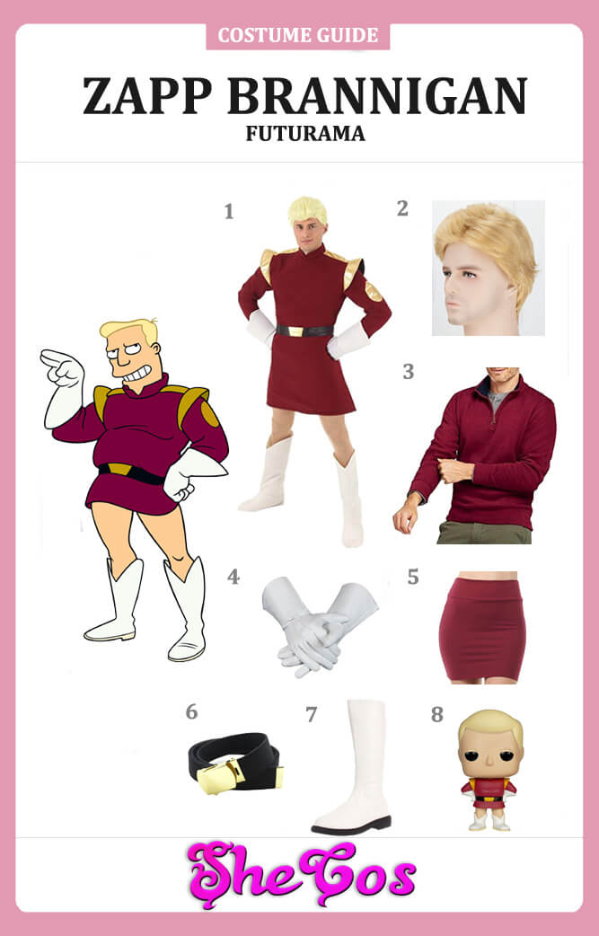 Futurama zapp brannigan costume guide