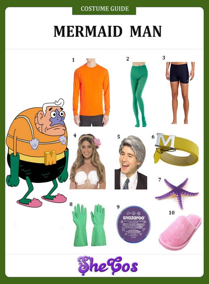 Mermaid Man costume ideas