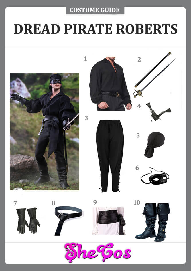 dread pirate roberts costume guide