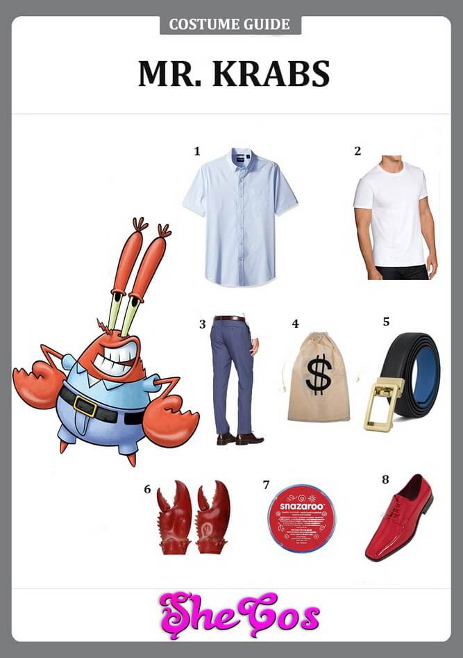 mr krabs costume diy