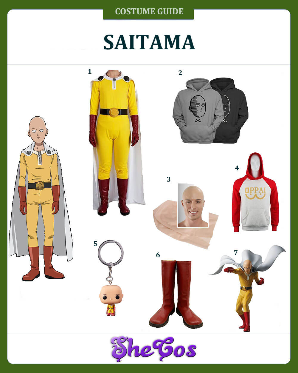 One-Punch Man Saitama cosplay ideas