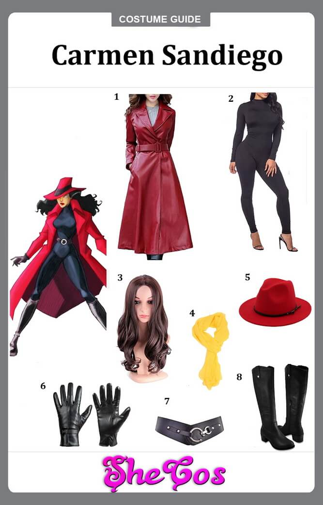 carmen sandiego costume diy