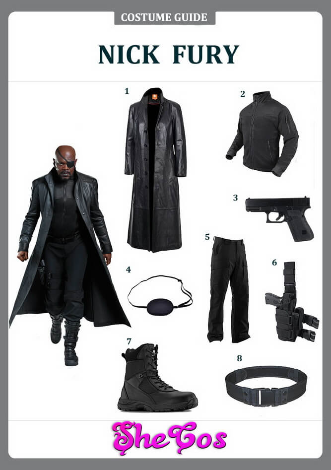 The Detailed Guide to Marvel Nick Fury Costume | SheCos Blog