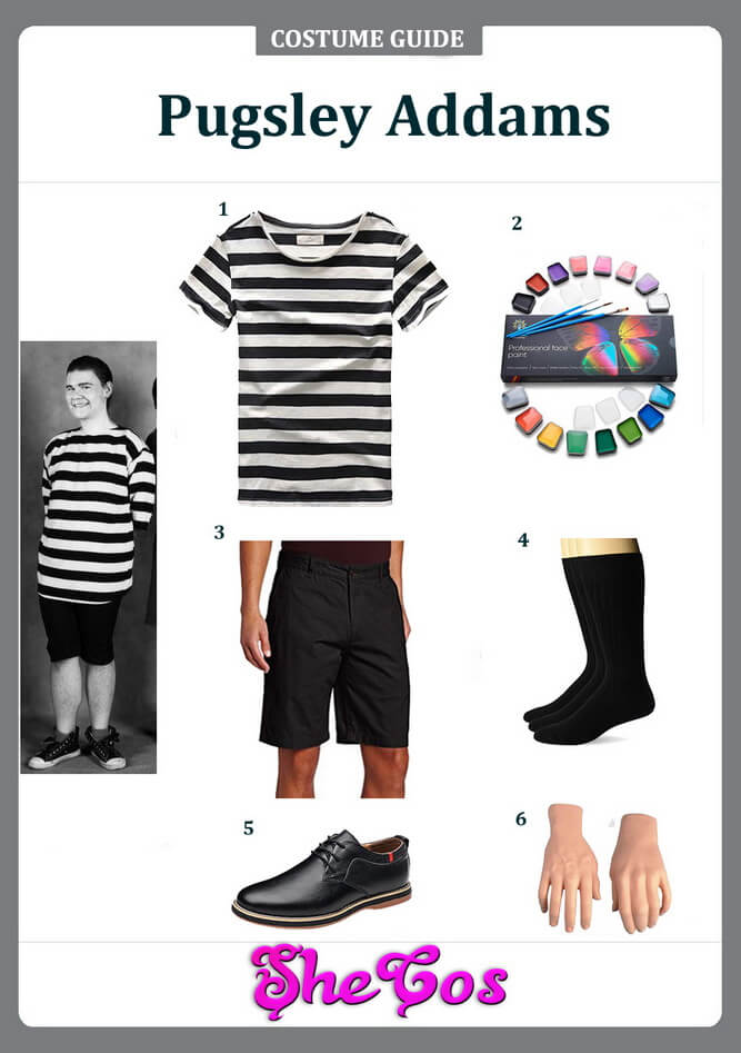 Wednesday Pugsley Addams Costume