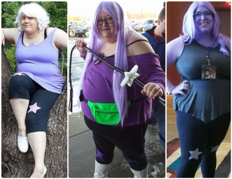 Halloween Cosplay- Running Workout Steven Universe Amethyst Costume Amethys...