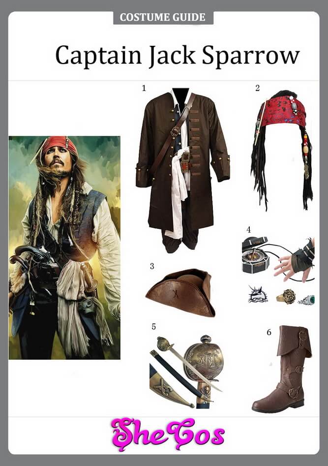 captain jack sparrow costume diy