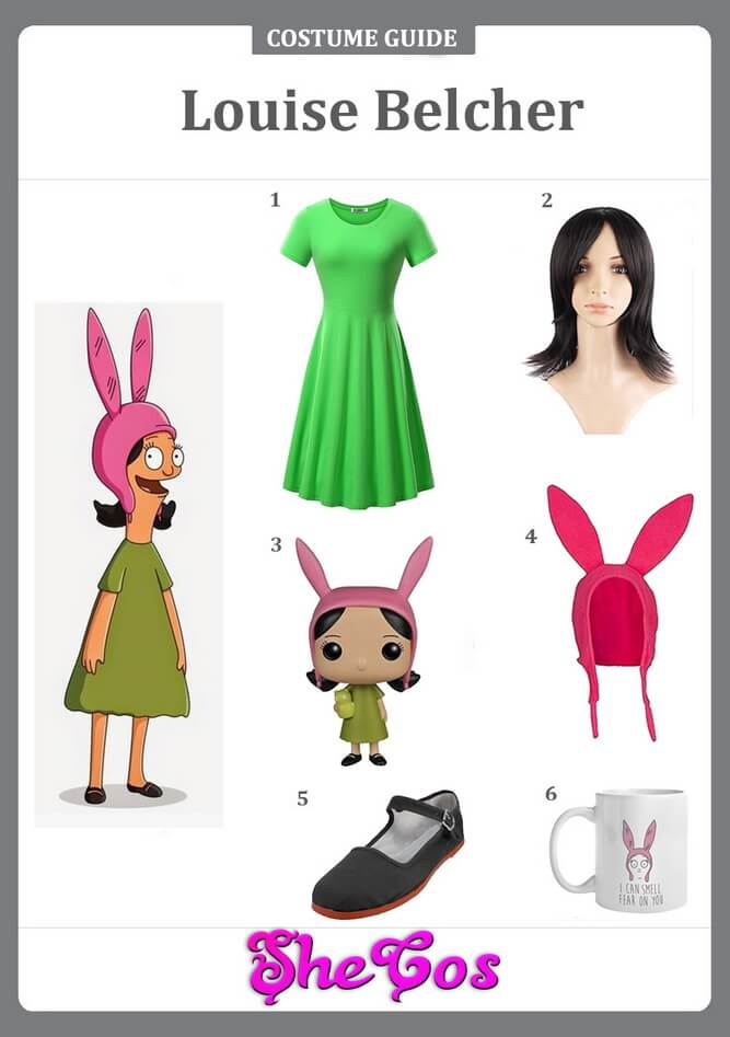 How to Get Your Lovely Louise Belcher Costume | SheCos Blog