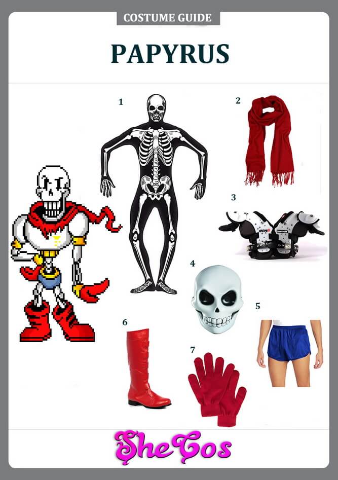 How To Diy Undertale Papyrus Costume Shecos Blog