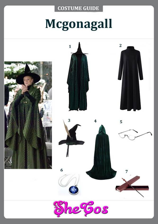 Harry Potter Haus Gryffindor Minerva McGonagall Professor Cosplay