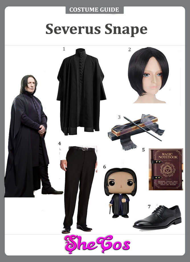 HP Professor Severus Snape Magic Wand Wizard Cosplay Costume 