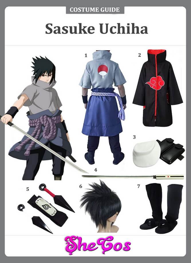 How To Diy Your Naruto Sasuke Costume Quickly Shecos Blog