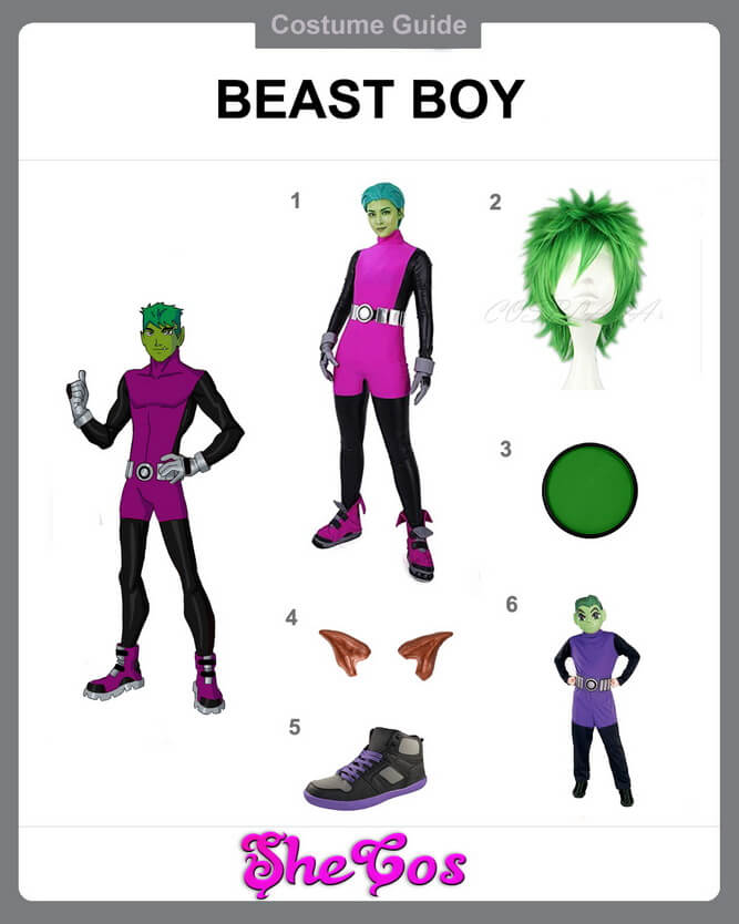 beast boy costume diy