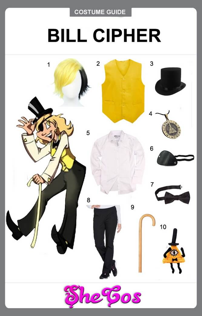 bill gravity falls costume