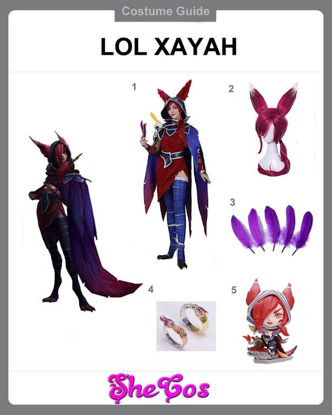 xayah cosplay DIY