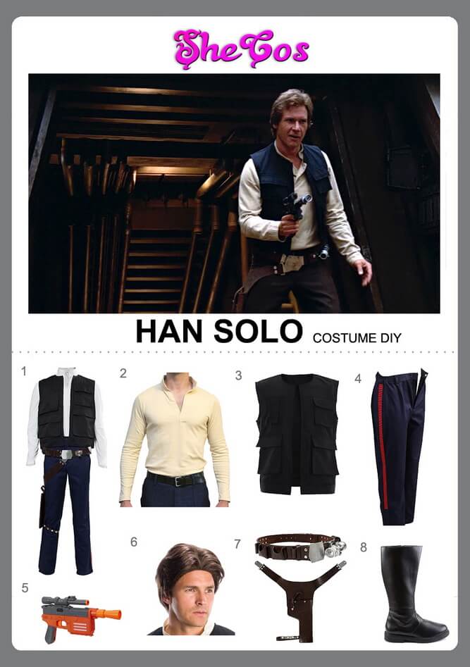 Complete Guide To Star Wars Han Solo Costume Shecos Blog - Han Solo Outfit Diy