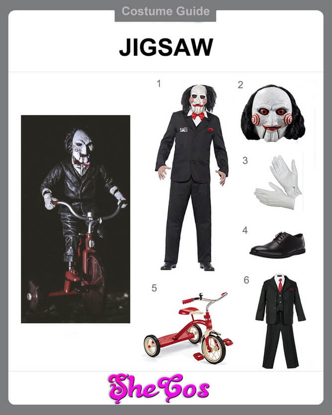 Diy To Make Your Jigsaw Costume For Halloween Shecos Blog