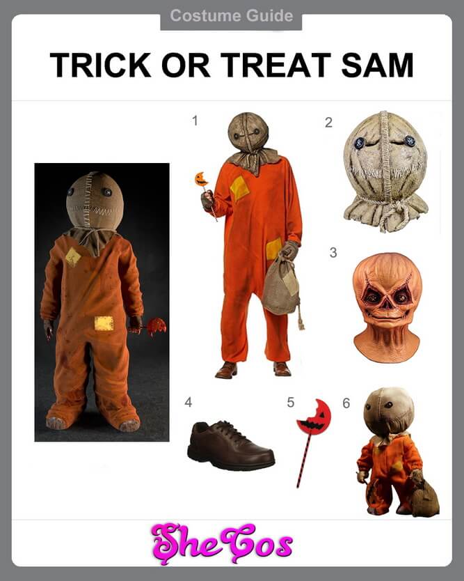 sam trick r treat costume diy