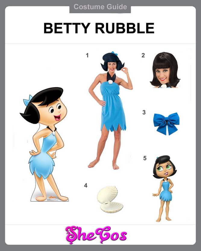 betty rubble costume diy