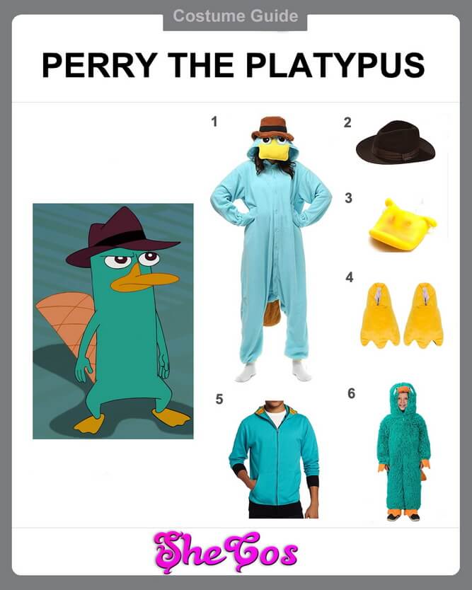 perry the platypus costume diy