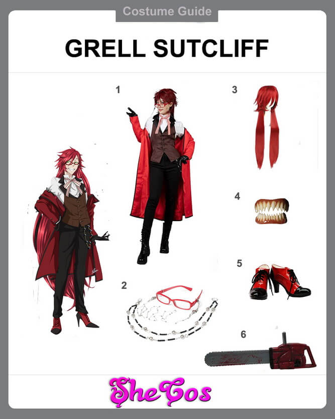 Grell Sutcliff cosplay diy