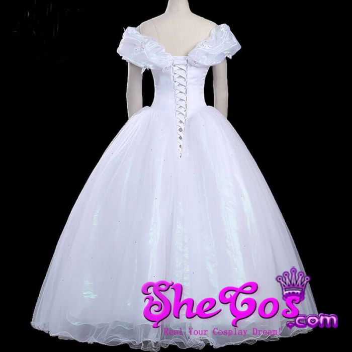 Women s White Cinderella Dress