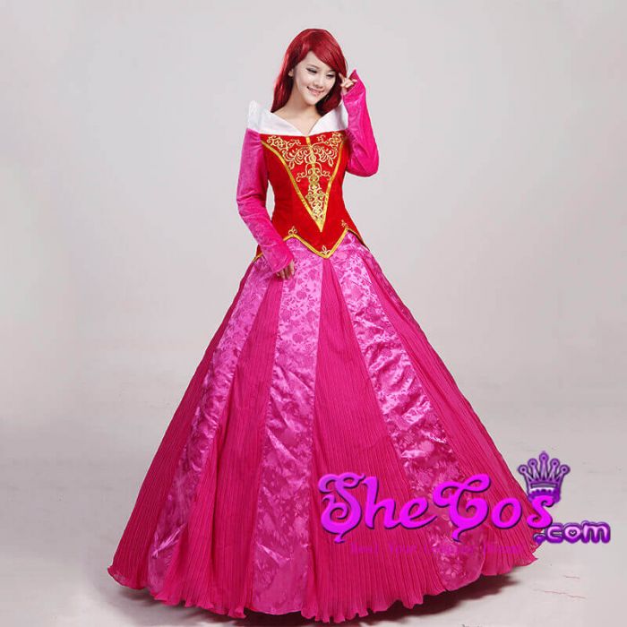 Princess aurora dress adults outlet