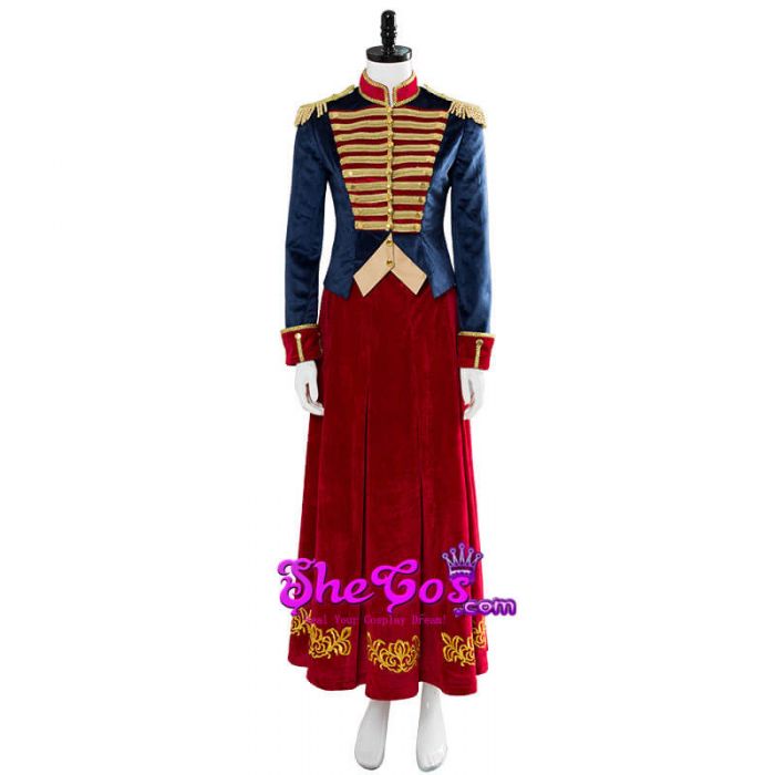 Movie The Nutcracker and The Four Realms Clara Uniform Cosplay Costume Outfit 