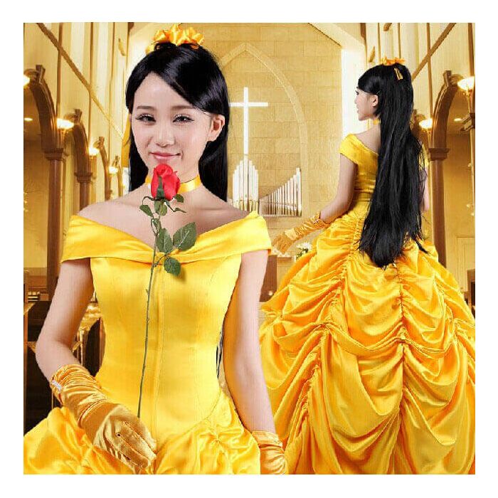 yellow belle dress