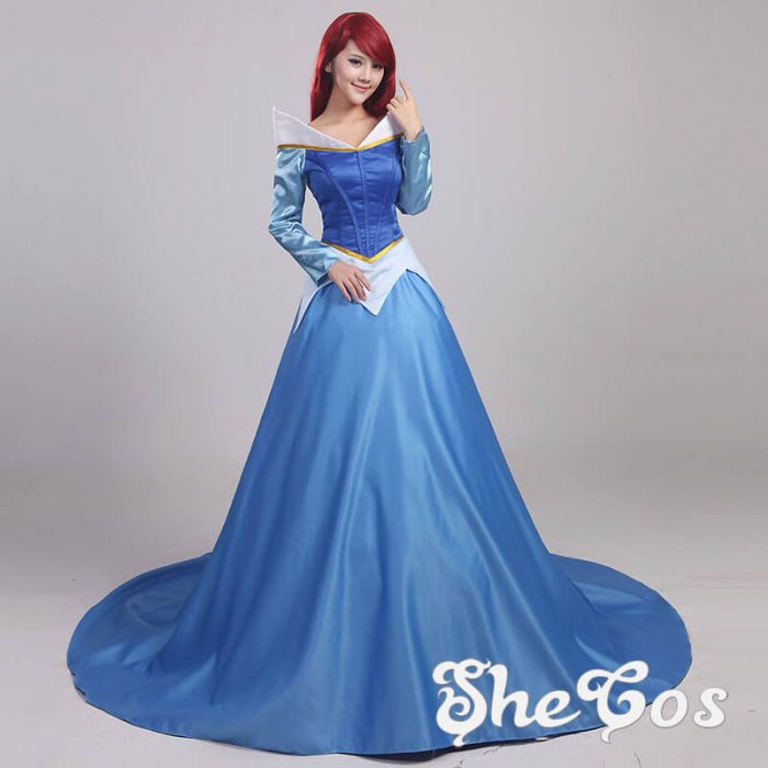 sleeping beauty blue dress