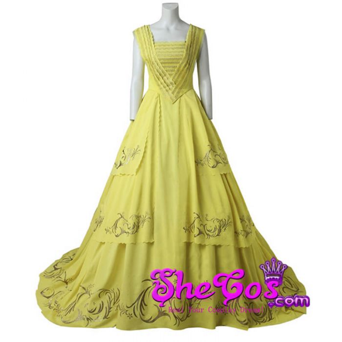 belle yellow dress